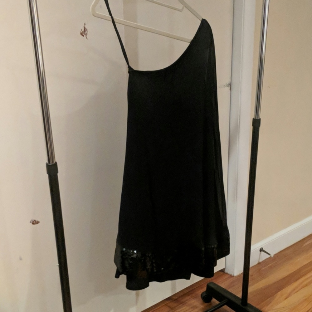 Black on shoulder dress